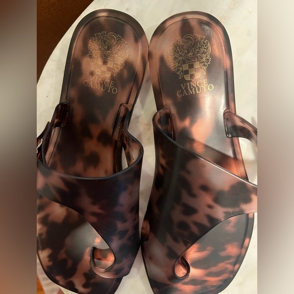 Vince Camuto Brown Jelly Sandals - Picture 3 of 7